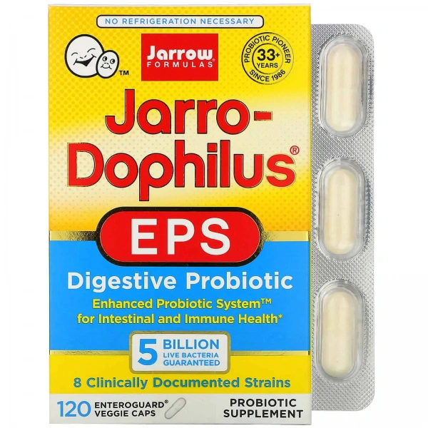 JARROW FORMULAS Jarro-Dophilus EPS 5 Billion (Mikroflora jelit) 120 Kapsułek wegetariańskich